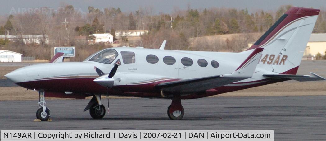N149AR, 1983 Cessna 414A Chancellor C/N 414A1006, 1983 Cessna 414A in Danville Va.