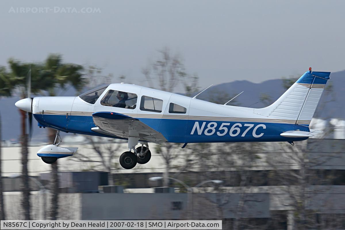 N8567C, 1976 Piper PA-28-151 Cherokee Warrior C/N 28-7615118, 1976 Piper PA28-151 Warrior N8567C climbing out from RWY 21.
