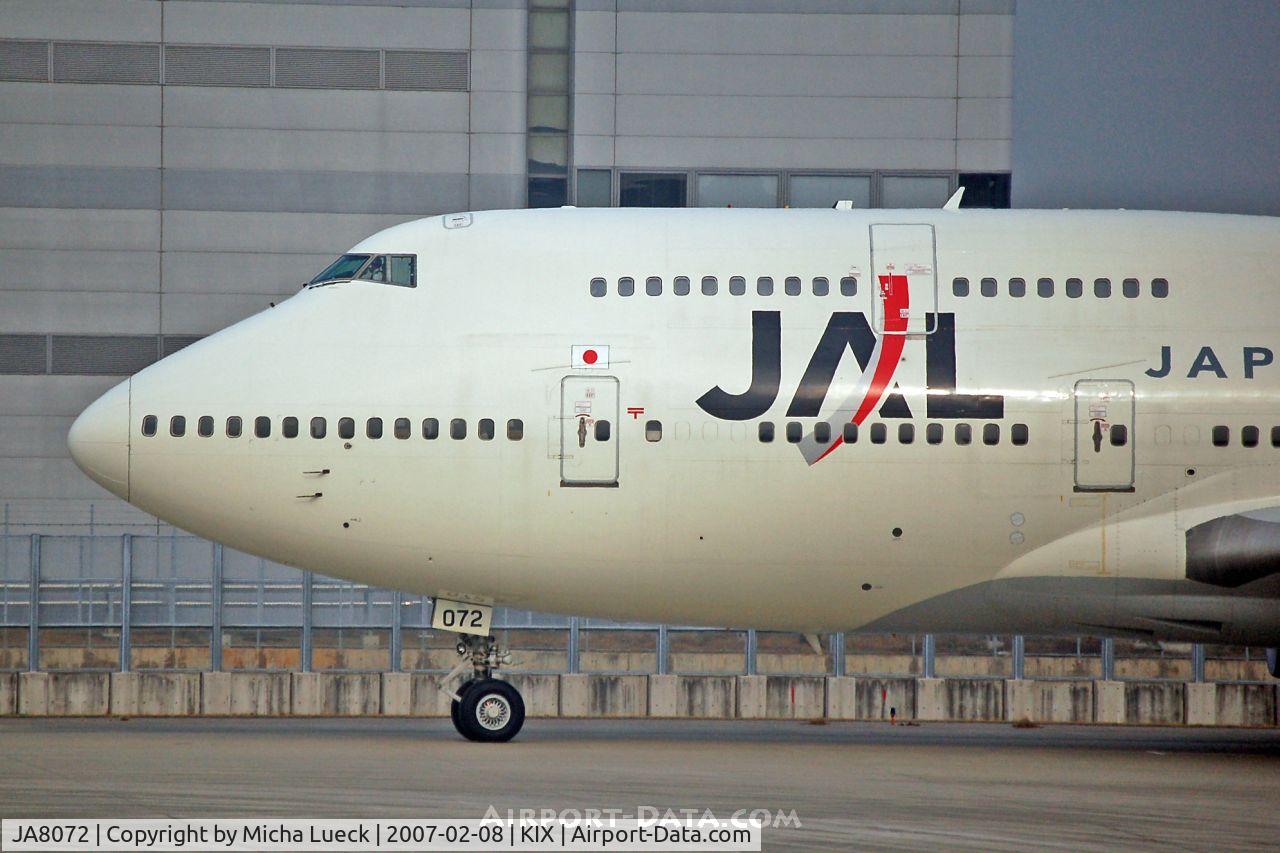 JA8072, 1990 Boeing 747-446 C/N 24424, At Osaka Kansai