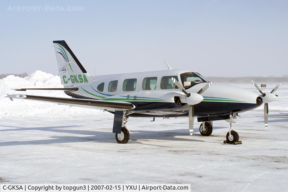 C-GKSA, 1974 Piper PA-31 C/N 31-7400993, Parked at ESSO ramp.