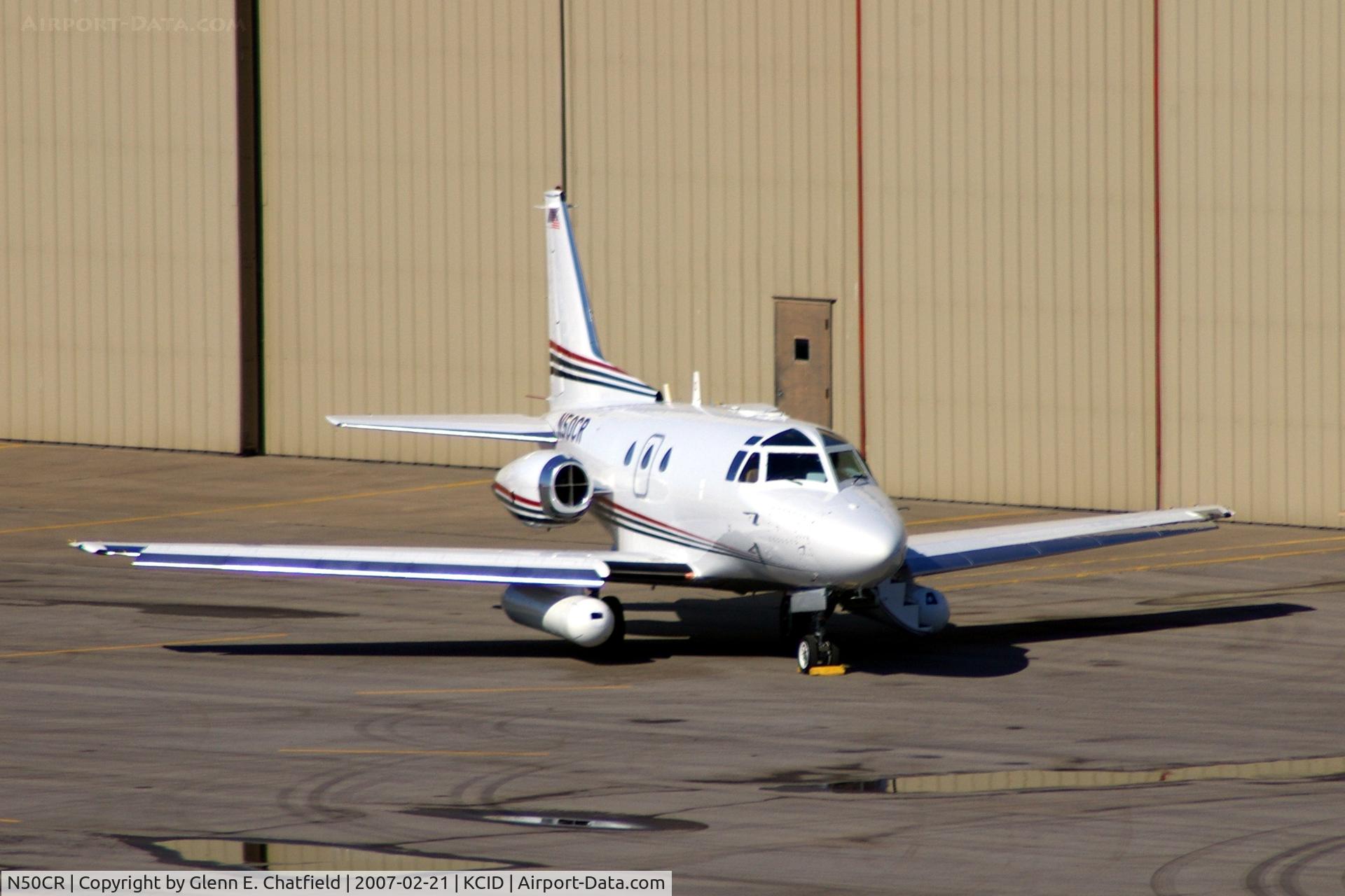 N50CR, 1964 North American NA-265-50 Saberliner C/N 287-1, Underwing pylons with electronics
