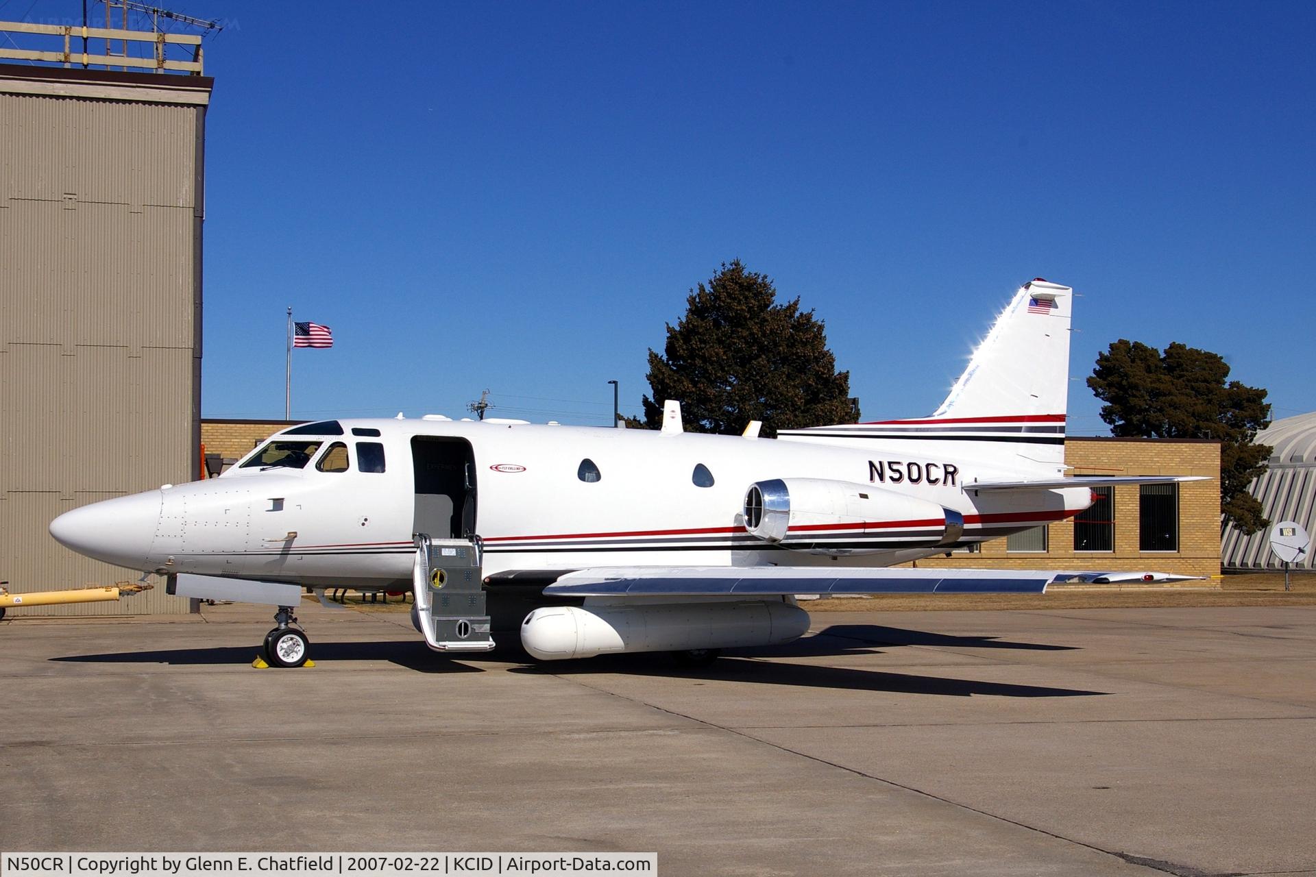 N50CR, 1964 North American NA-265-50 Saberliner C/N 287-1, Underwing pylons with electronics