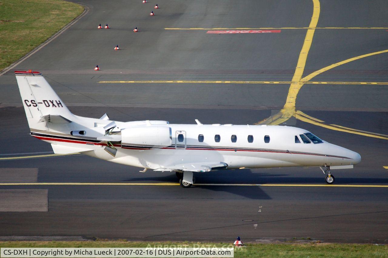 CS-DXH, 2006 Cessna Citation XLS C/N 560-5615, Thrust reversers deployed during taxiing - must have been a pre-flight check