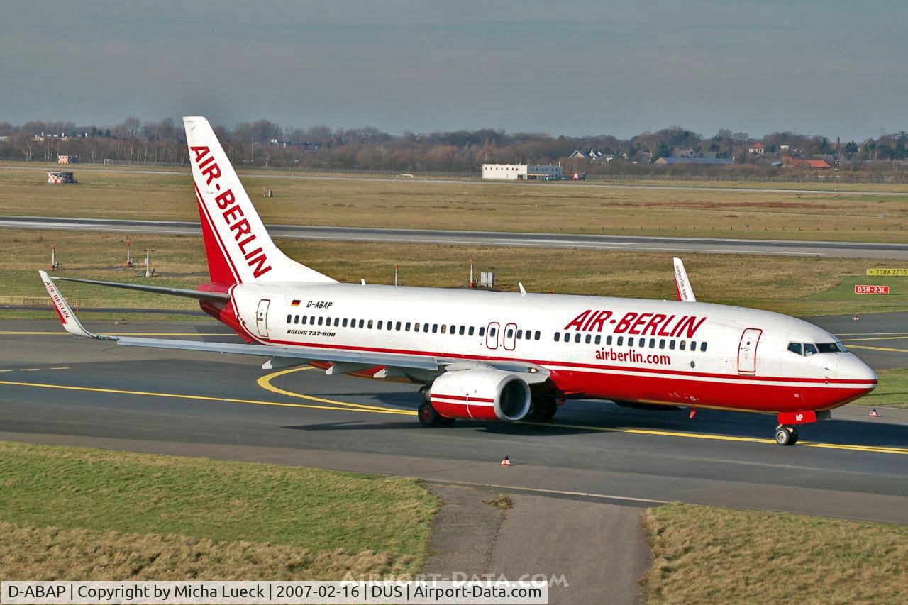 D-ABAP, 1998 Boeing 737-86J C/N 28070, Taxiing to the runway