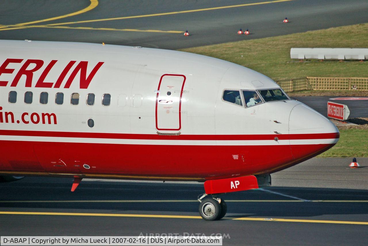 D-ABAP, 1998 Boeing 737-86J C/N 28070, Taxiing to the runway