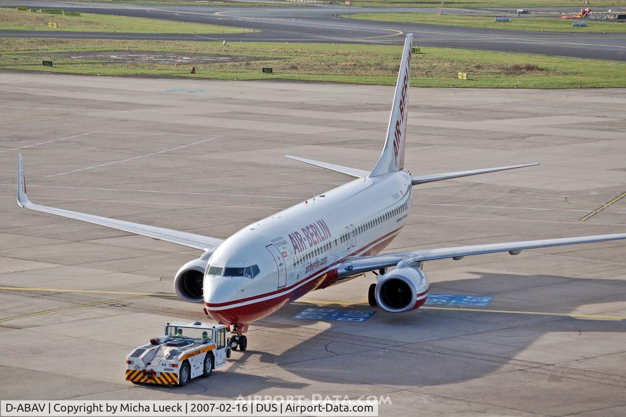 D-ABAV, 1999 Boeing 737-86J C/N 30498, Push-back