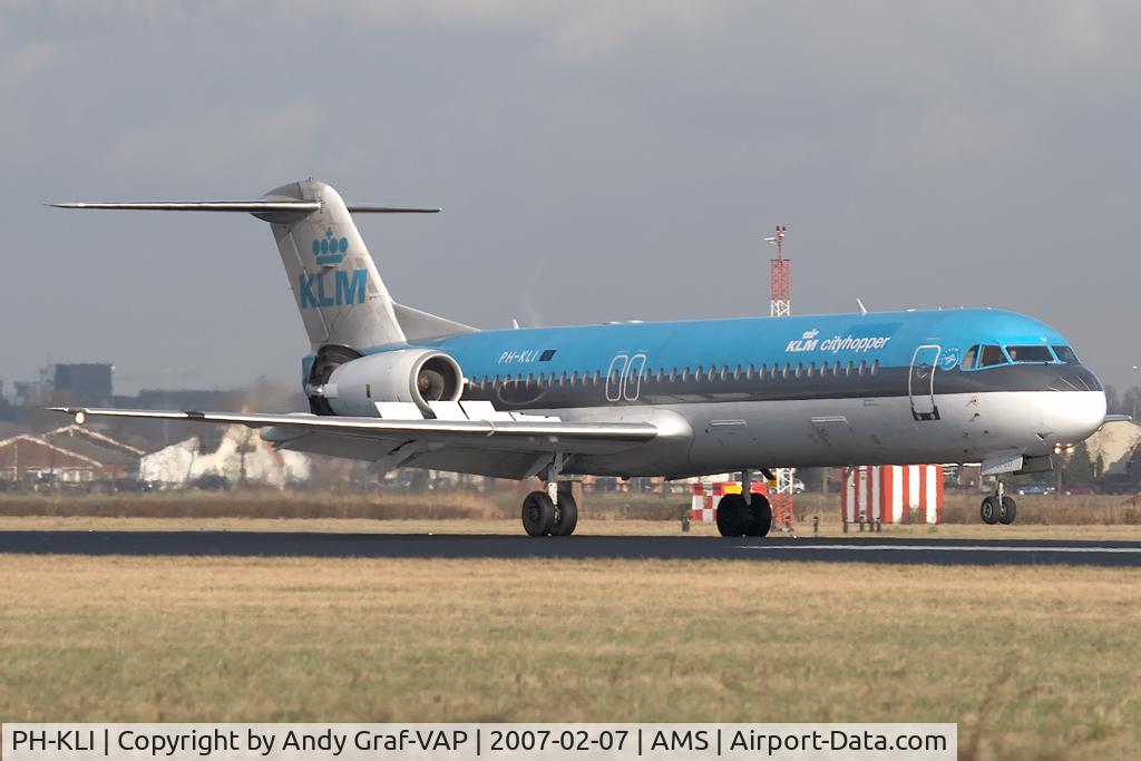 PH-KLI, 1989 Fokker 100 (F-28-0100) C/N 11273, KLM F100