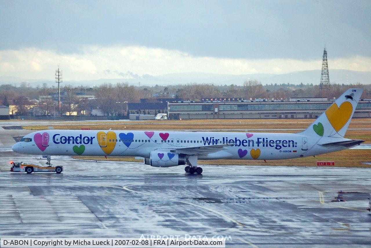 D-ABON, 2000 Boeing 757-330 C/N 29023, Lots of hearts...