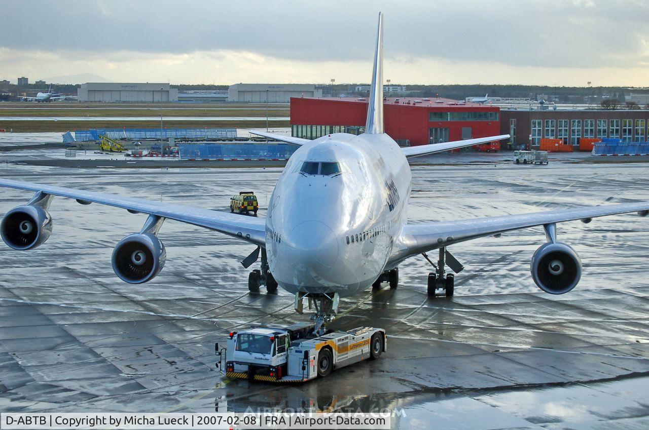 D-ABTB, 1989 Boeing 747-430M C/N 24286, Between two showers...