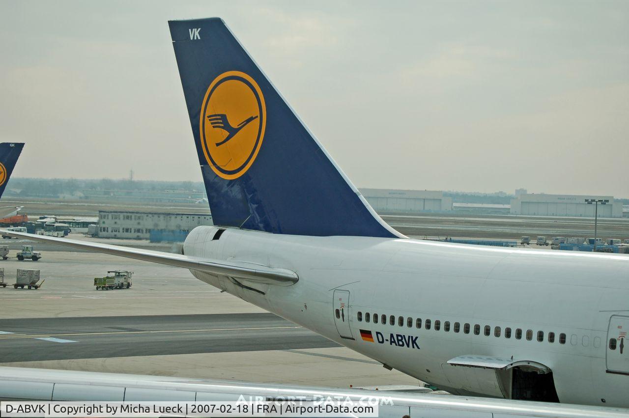 D-ABVK, 1991 Boeing 747-430 C/N 25046, At Frankfurt