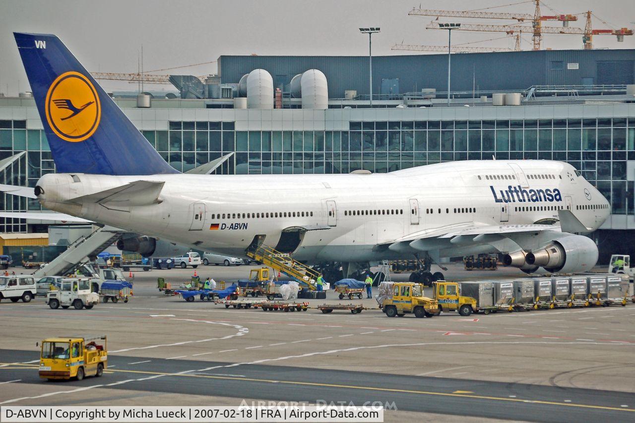 D-ABVN, 1992 Boeing 747-430 C/N 26427, At Frankfurt