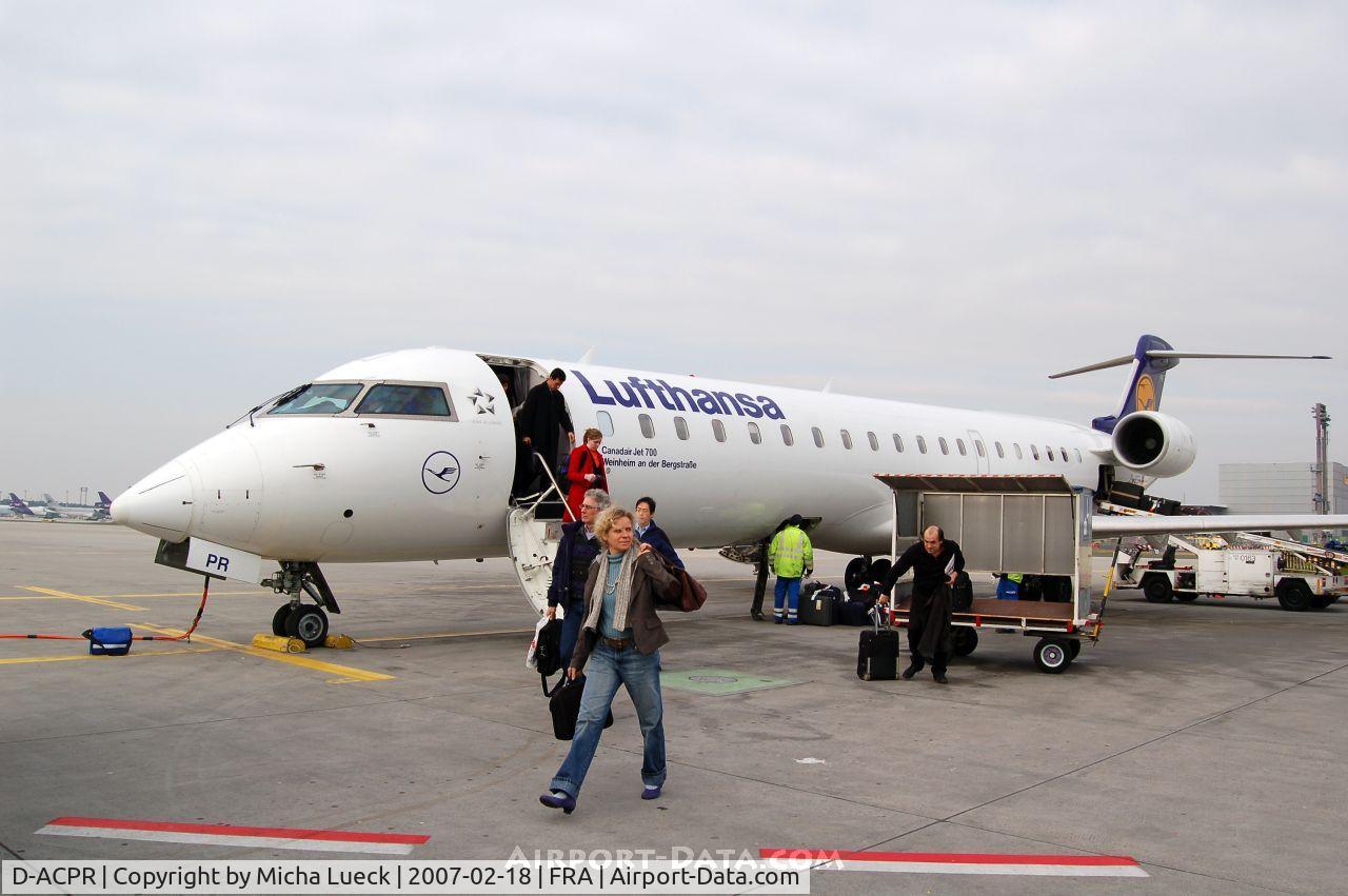D-ACPR, 2003 Canadair CRJ-701ER (CL-600-2C10) Regional Jet C/N 10098, Just arrived from Cologne