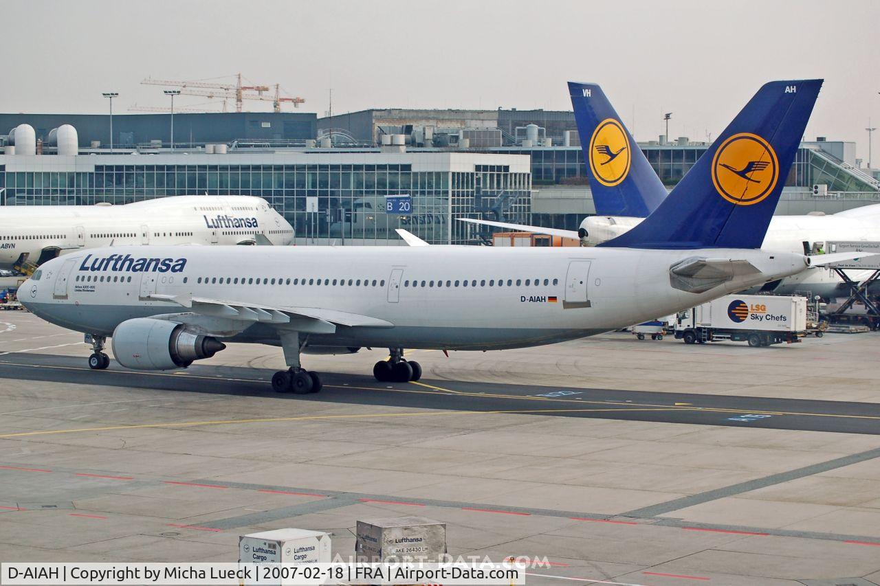 D-AIAH, 1986 Airbus A300B4-603 C/N 380, Arriving in Frankfurt
