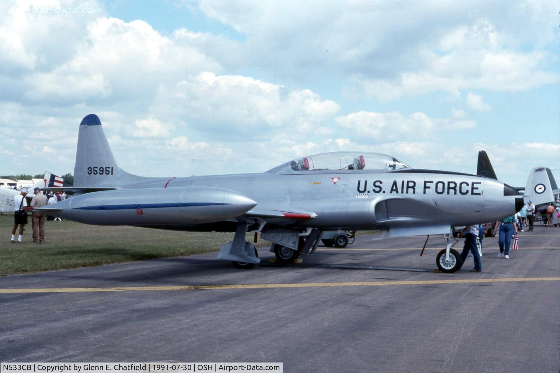 N533CB, 1951 Lockheed T-33A Shooting Star C/N 580-7284, At the EAA Convention.