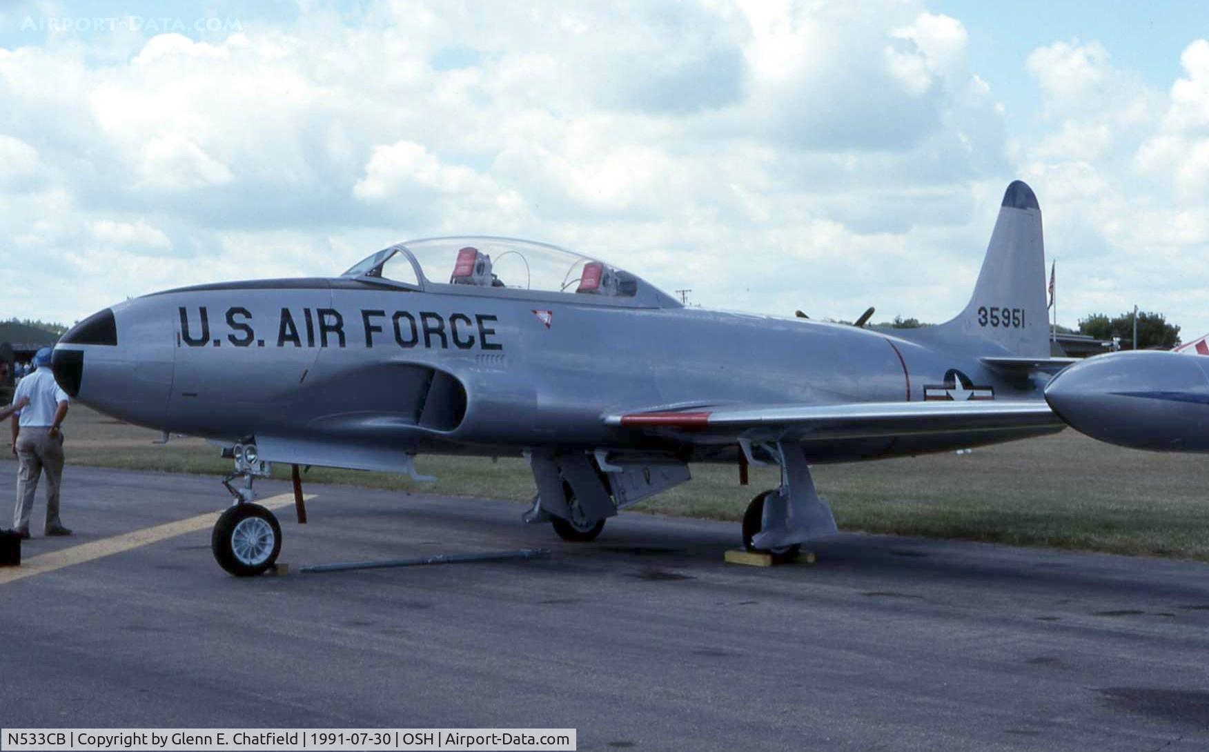 N533CB, 1951 Lockheed T-33A Shooting Star C/N 580-7284, At the EAA convention