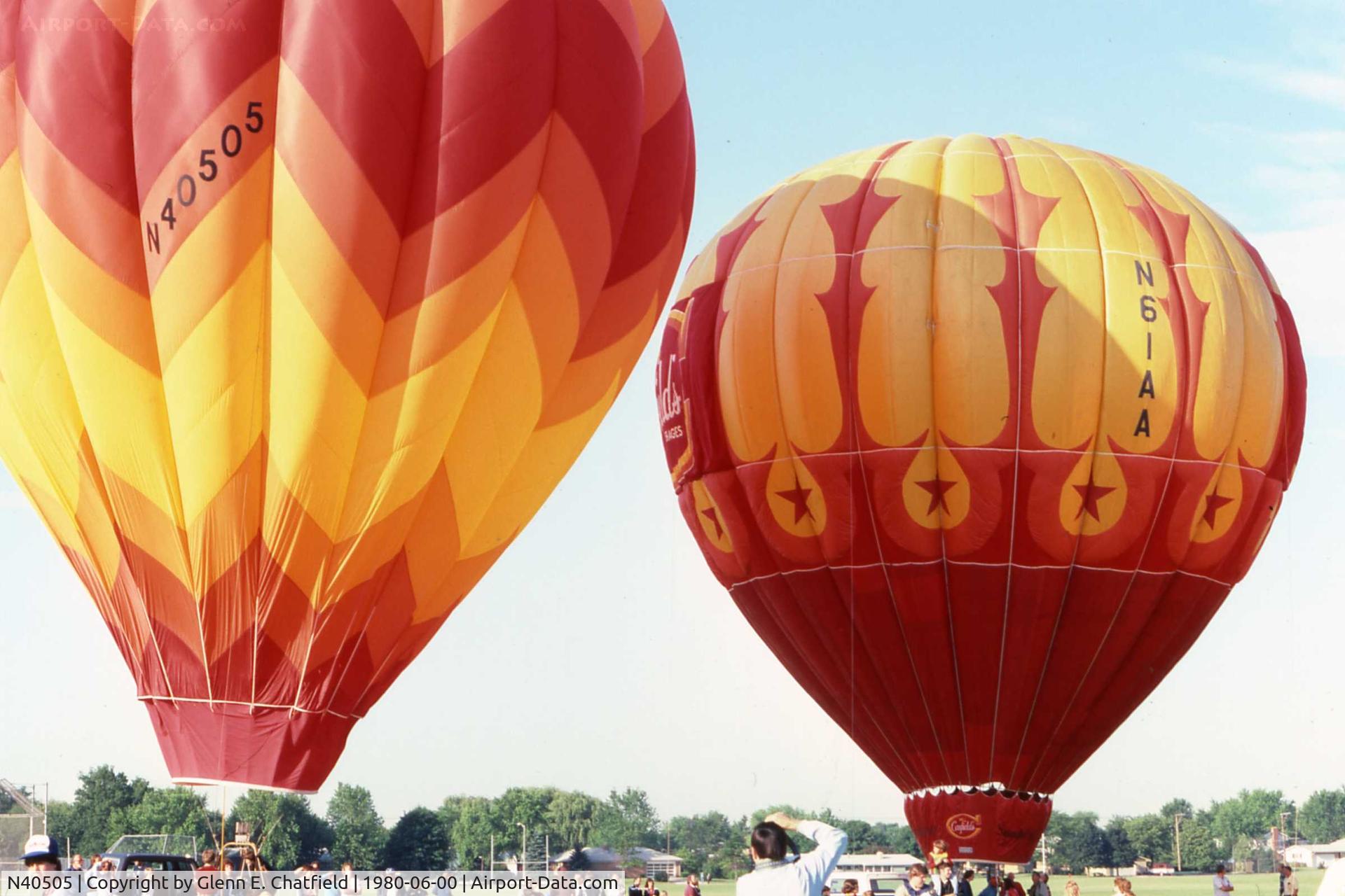 N40505, 1979 Balloon Works FIREFLY 7 C/N 7939, Balloon Races in Geneva, IL