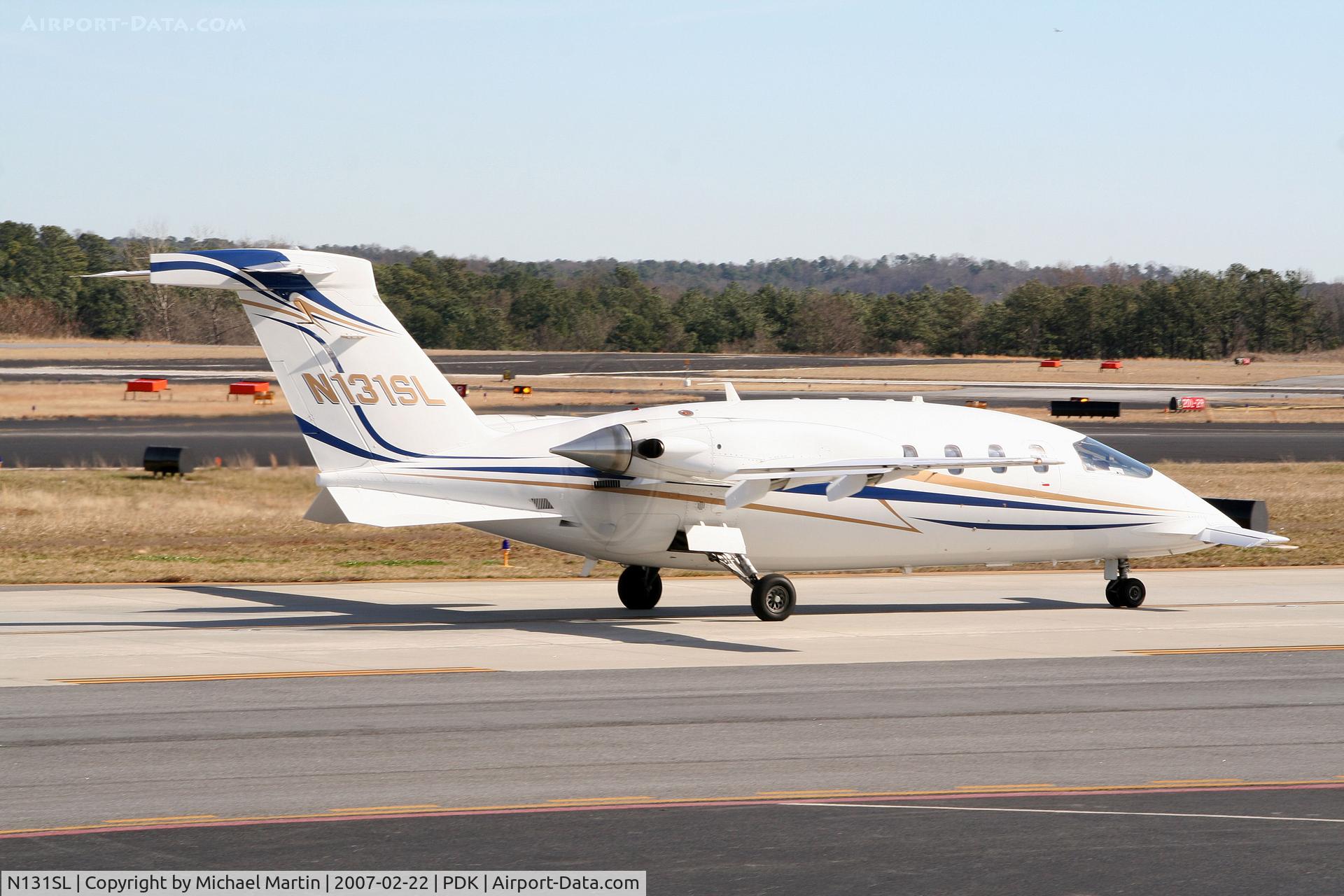 N131SL, 2005 Piaggio P-180 C/N 1097, Taxing to Runway 34