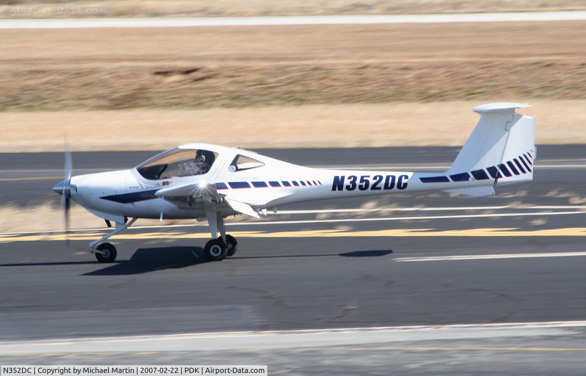 N352DC, 2005 Diamond DA-20C-1 Eclipse C/N C0352, Landing Runway 34