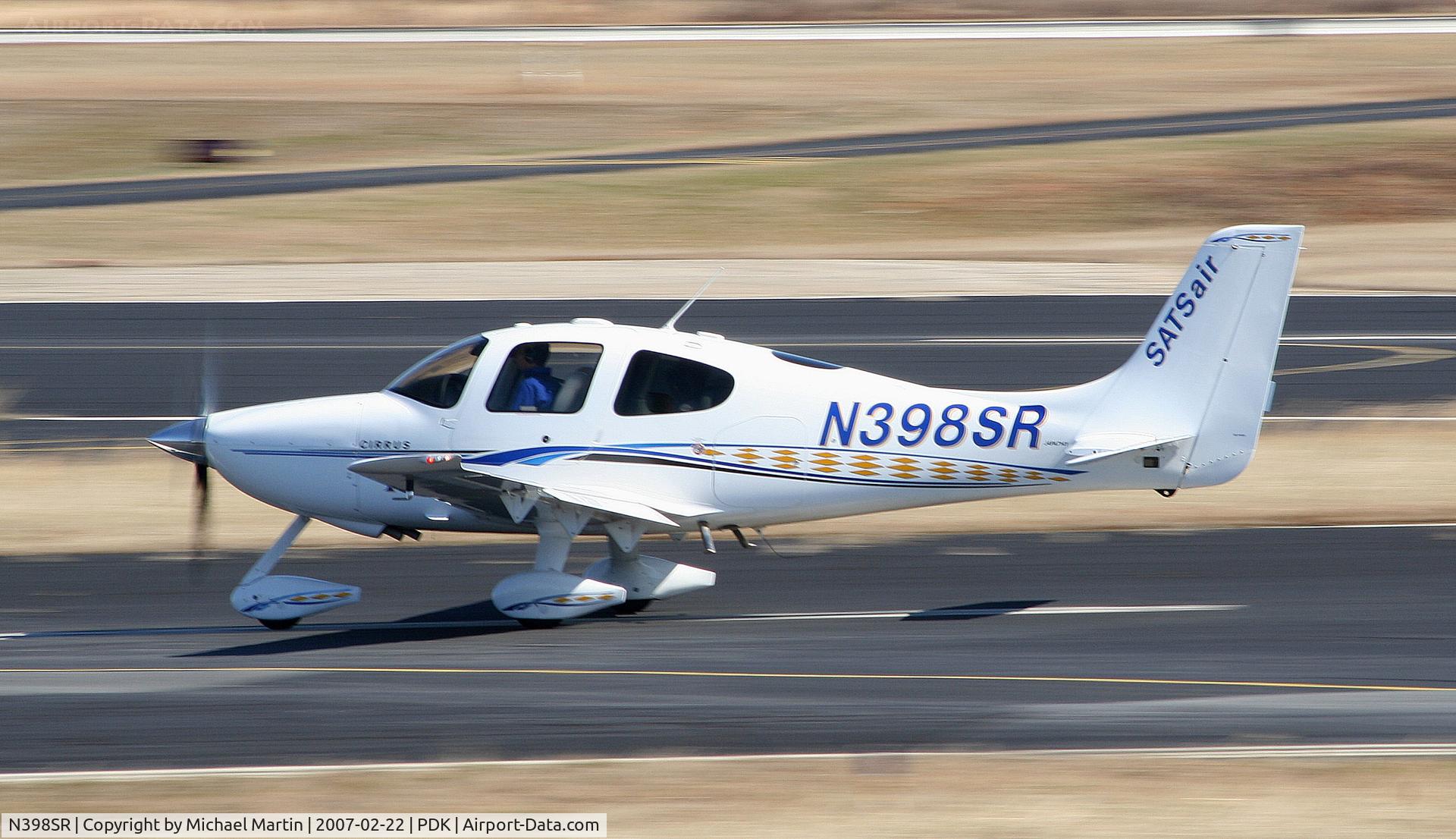 N398SR, 2006 Cirrus SR22 GTS C/N 2102, Landing Runway 34