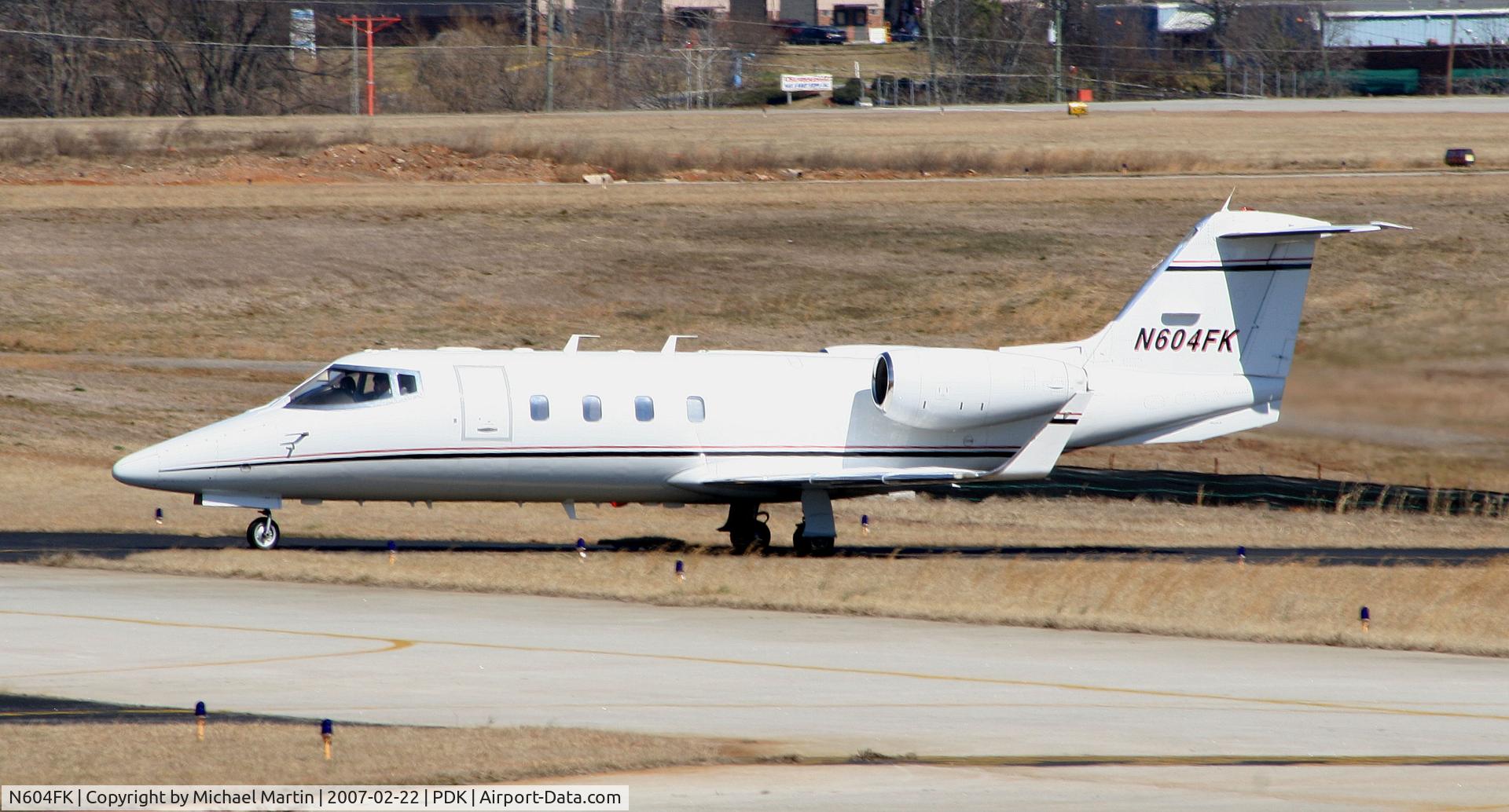 N604FK, 1984 Gates Learjet 55 C/N 102, Taxing to Mercury Air Center