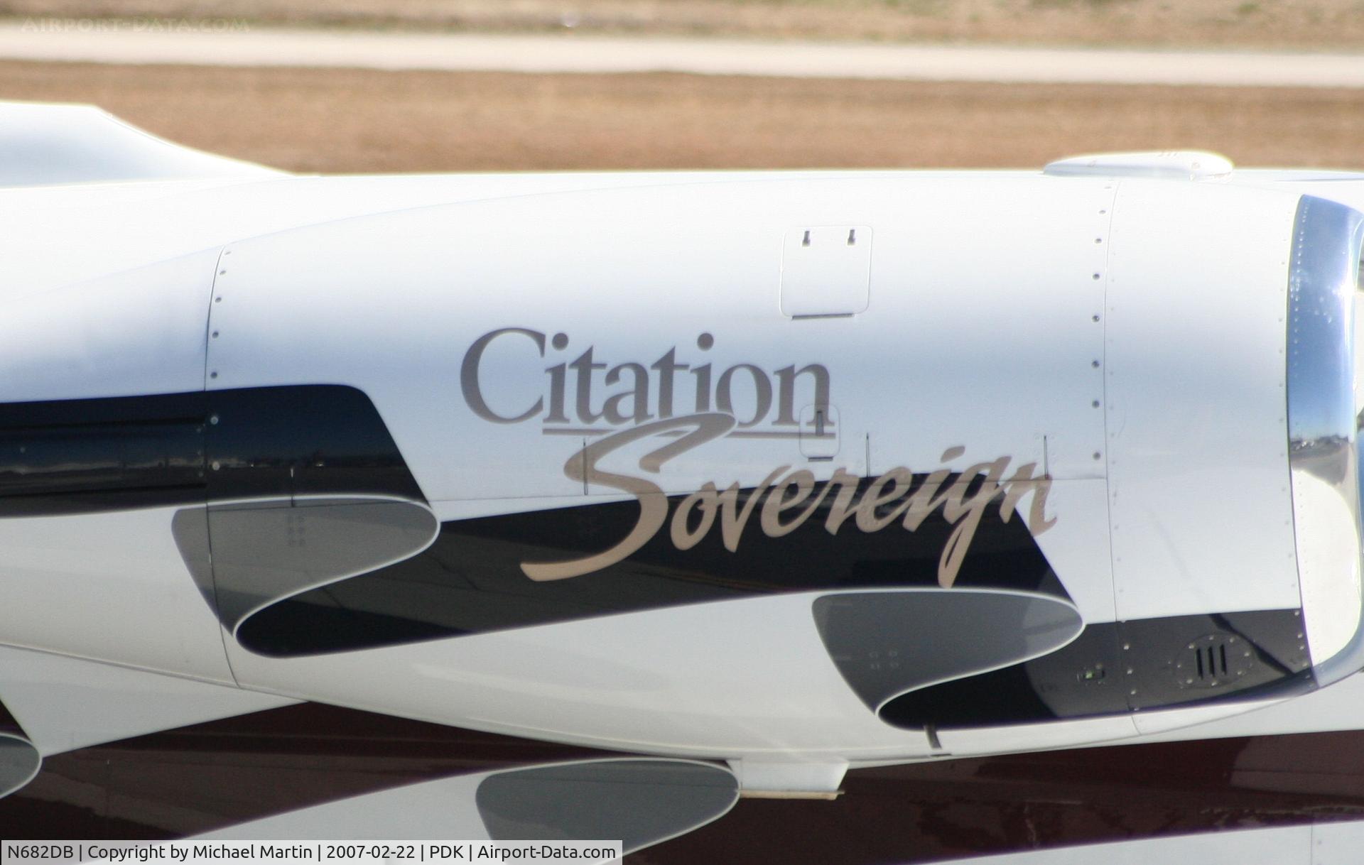 N682DB, 2004 Cessna 680 Citation Sovereign C/N 680-0009, Tail Art