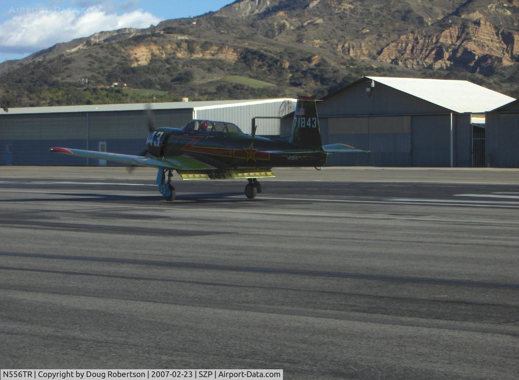 N556TR, 1968 Nanchang CJ-6A C/N 2432060, 1968 Nanchang China CJ-6A, Vedeneev (Ivchenko) MP-14 9 cylinder 360 Hp radial upgrade conversion, taxi, Note: split flaps