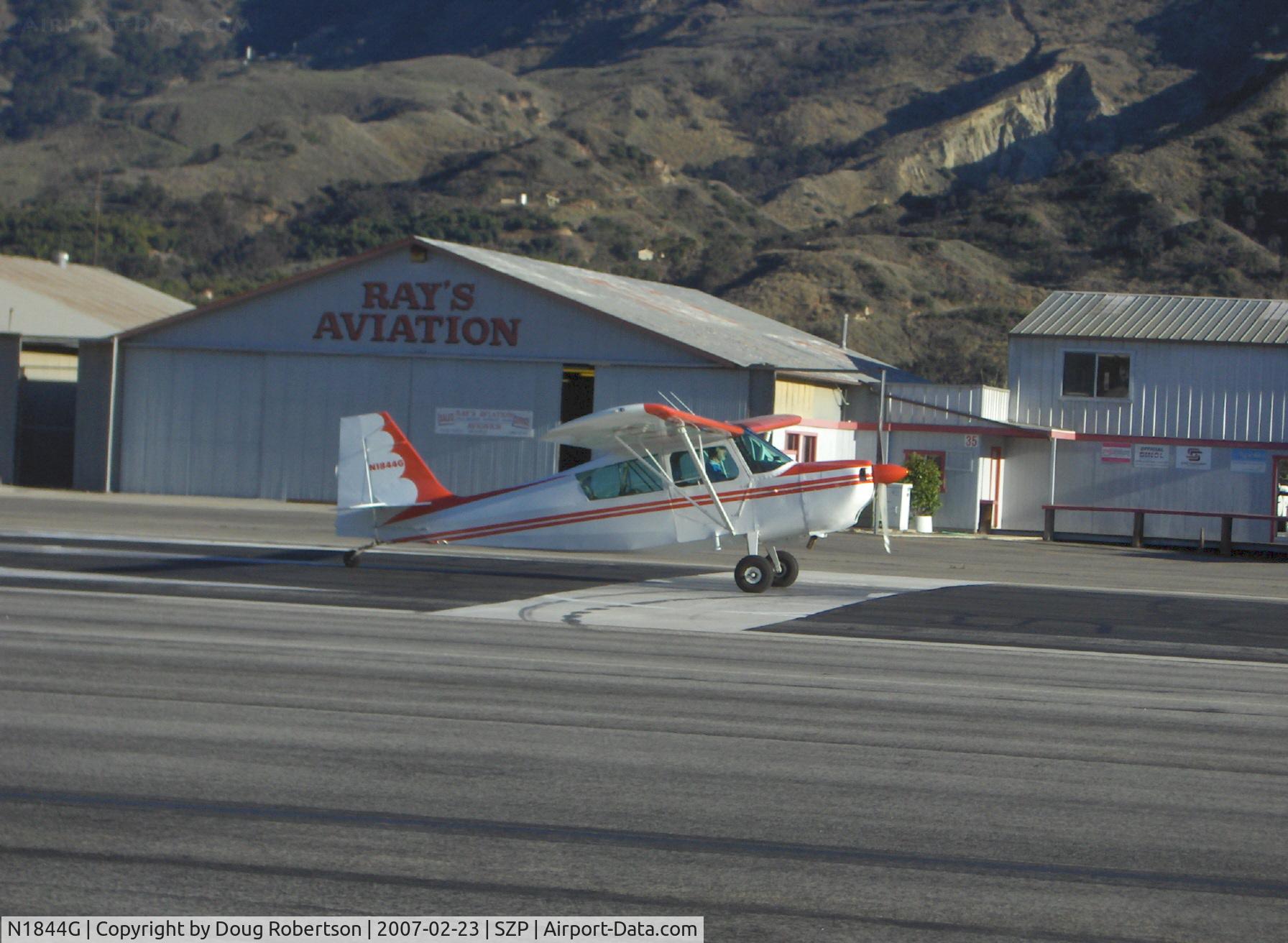 N1844G, 1968 Champion 7KCAB C/N 84, 1968 Champion 7KCAB CITABRIA, Lycoming IO-320-B1E 150 Hp, takeoff roll Rwy 22