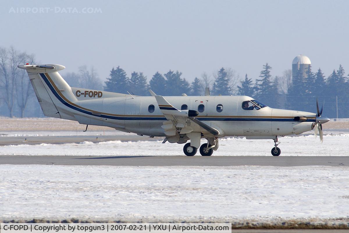 C-FOPD, 1997 Pilatus PC-12/45 C/N 182, Taking off RWY15.