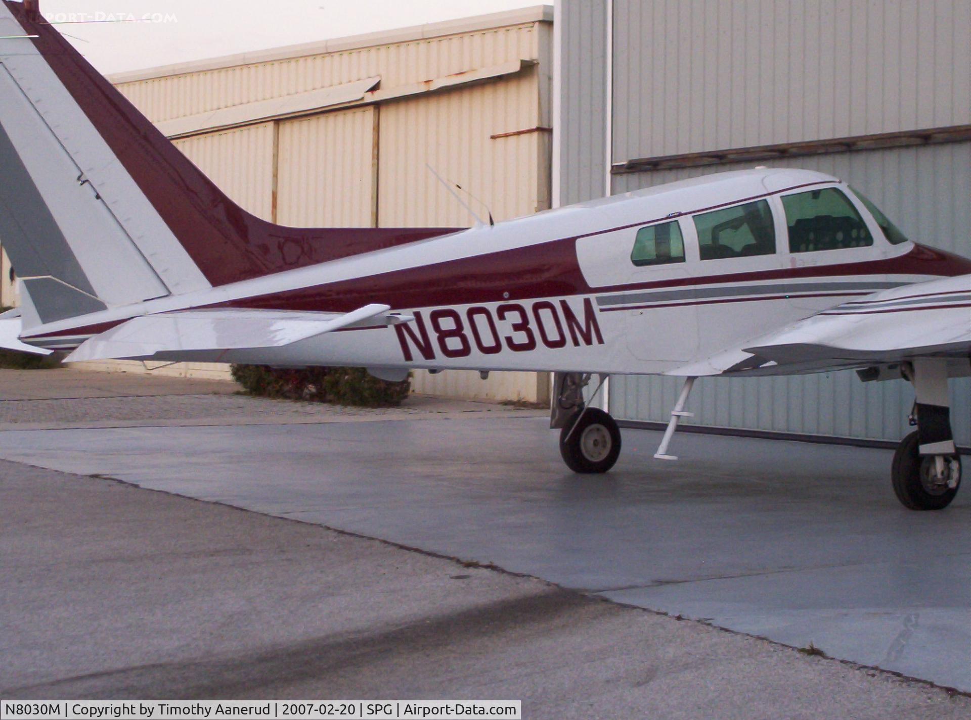 N8030M, 1964 Cessna 310I C/N 310I0030, Sitting out at Albert Whitted Airport, St Petersburg, FL