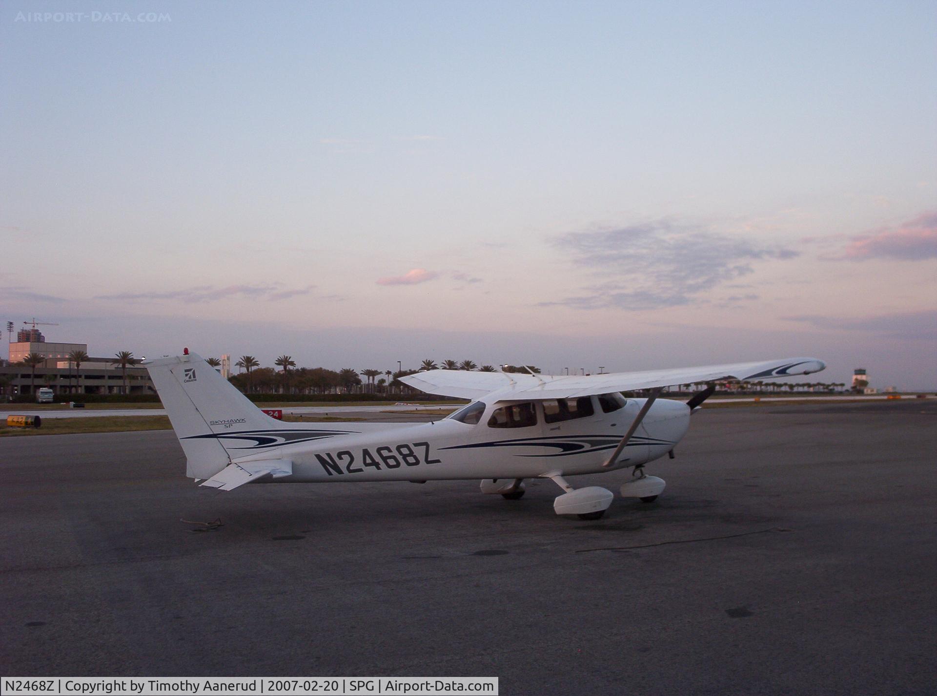 N2468Z, 2005 Cessna 172S C/N 172S10065, parked at Albert Whitted Airport