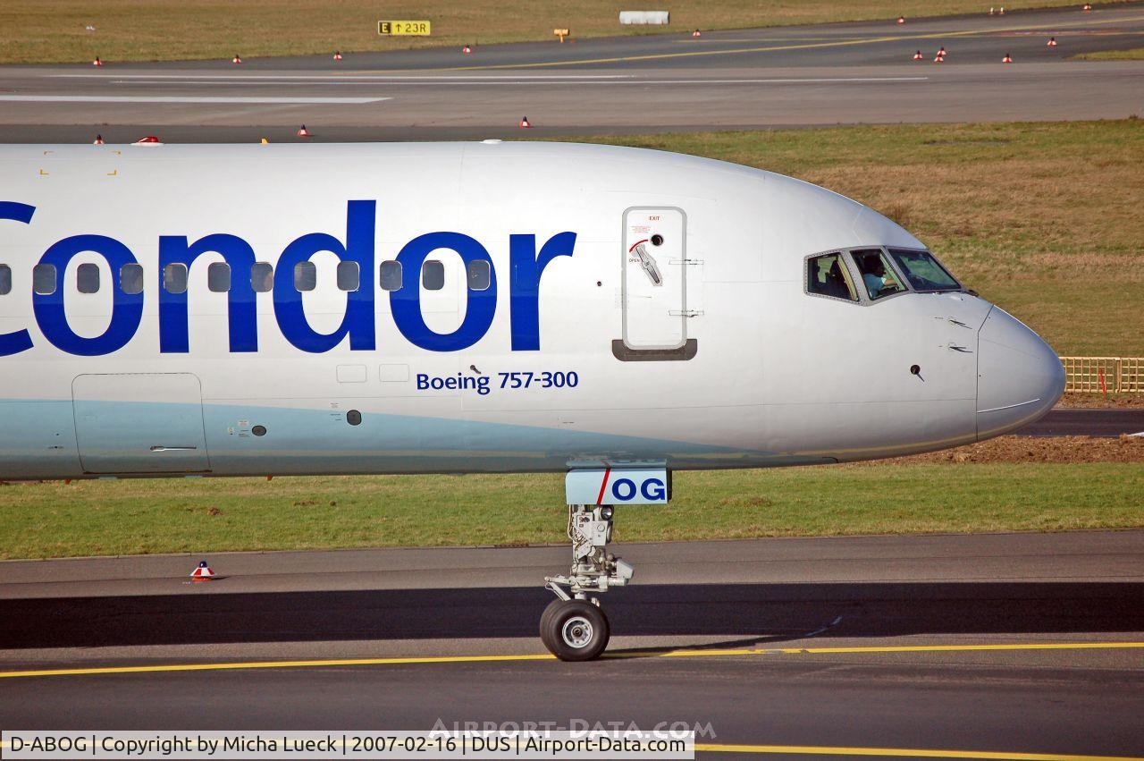 D-ABOG, 1999 Boeing 757-330 C/N 29014, Taxiing to the runway