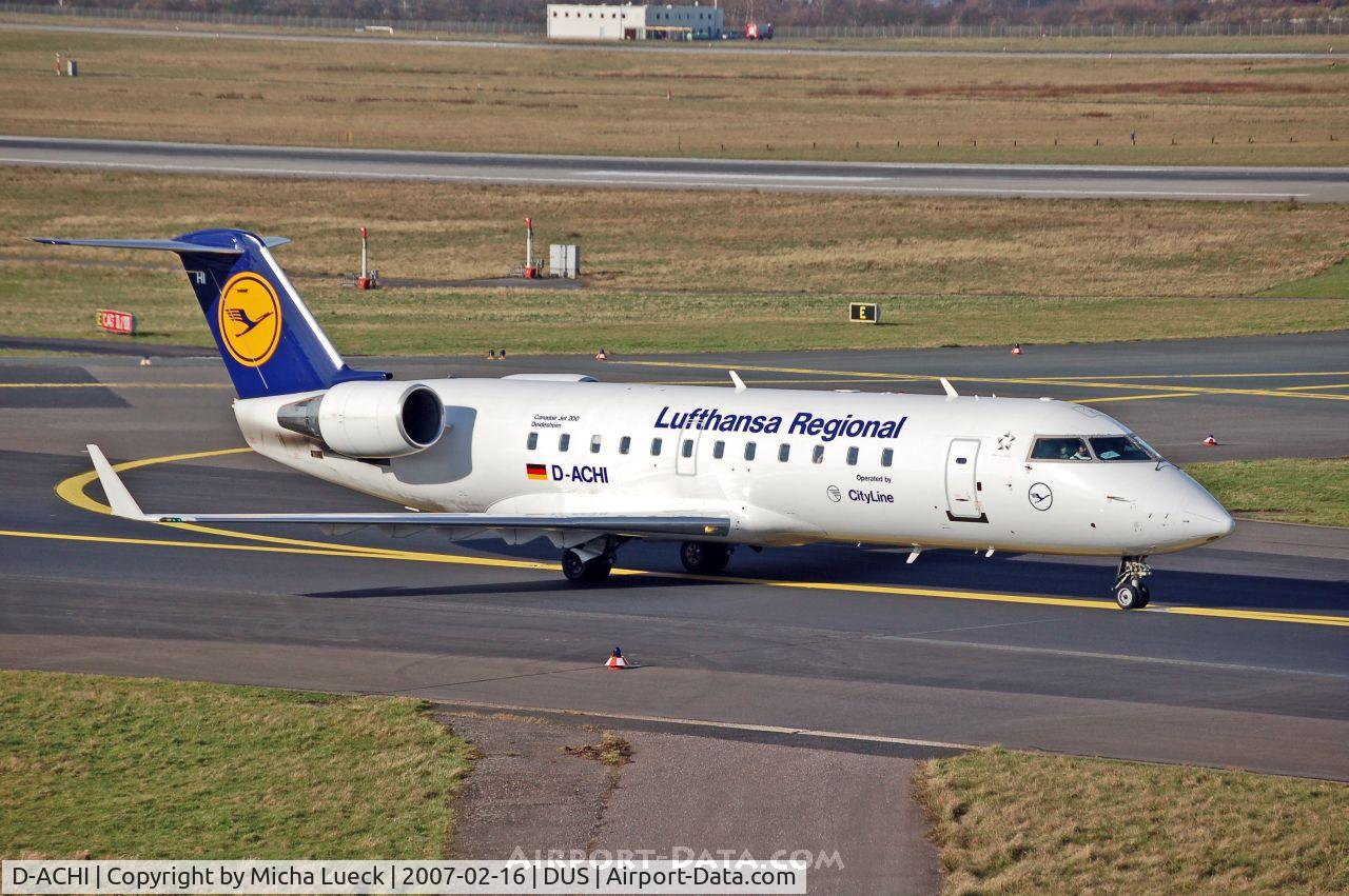 D-ACHI, 2000 Canadair CRJ-200LR (CL-600-2B19) C/N 7464, Taxiing to the runway