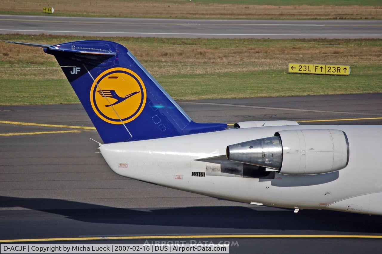 D-ACJF, 1996 Canadair CRJ-100LR (CL-600-2B19) C/N 7200, Tail