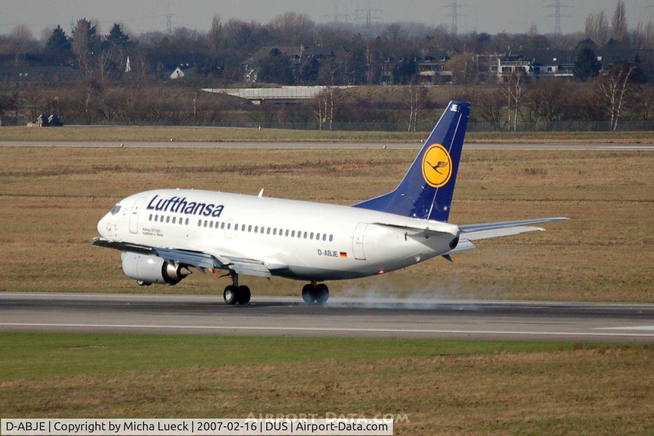 D-ABJE, 1991 Boeing 737-530 C/N 25310, Burning rubber
