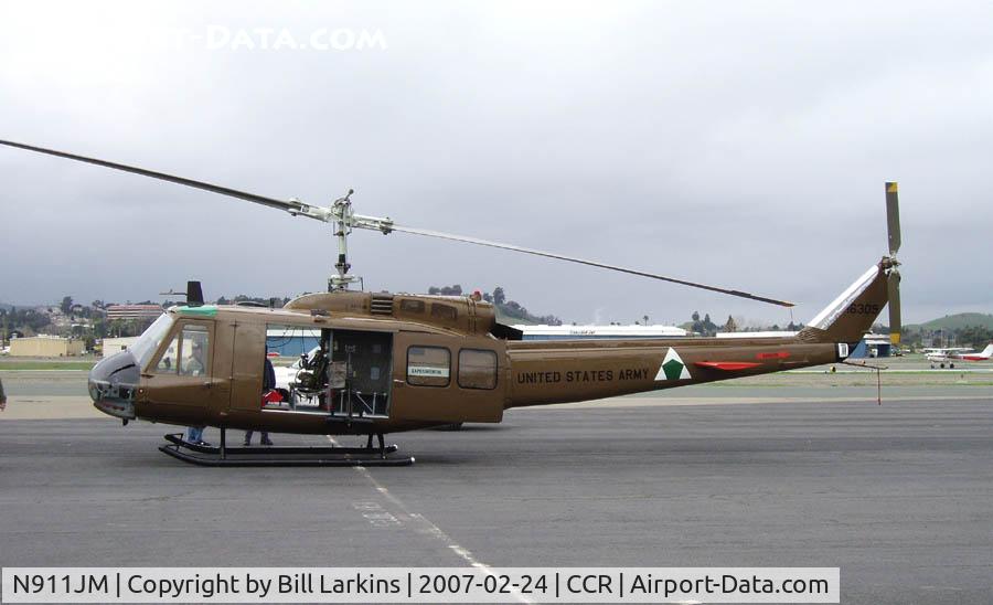 N911JM, 1965 Bell UH-1H C/N 65-09870, Restored UH-1H from Hayward.
