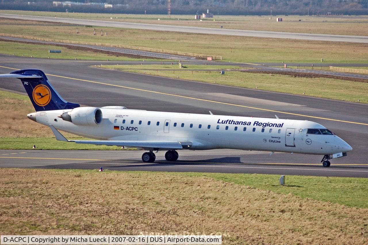 D-ACPC, 2001 Canadair CRJ-701ER (CL-600-2C10) Regional Jet C/N 10014, Lufthansa Cityline