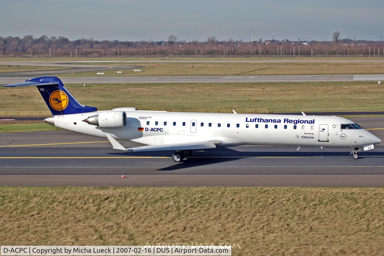 D-ACPC, 2001 Canadair CRJ-701ER (CL-600-2C10) Regional Jet C/N 10014, Lufthansa Cityline