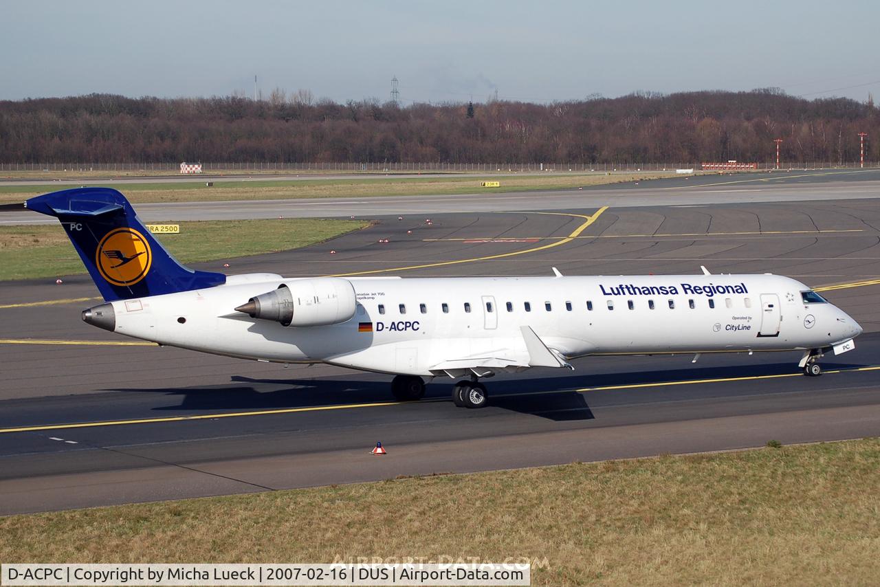 D-ACPC, 2001 Canadair CRJ-701ER (CL-600-2C10) Regional Jet C/N 10014, Taxiing to the runway