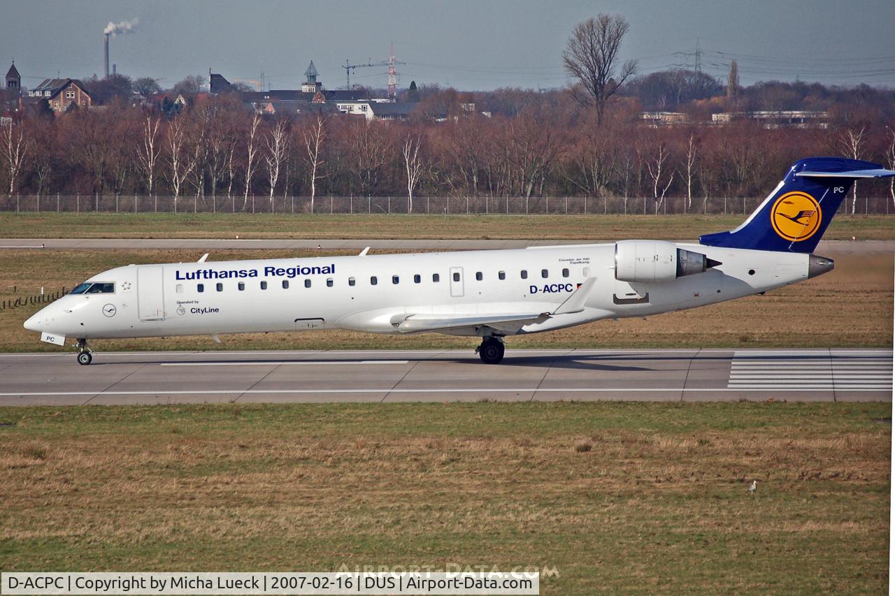 D-ACPC, 2001 Canadair CRJ-701ER (CL-600-2C10) Regional Jet C/N 10014, Taxiing to the runway