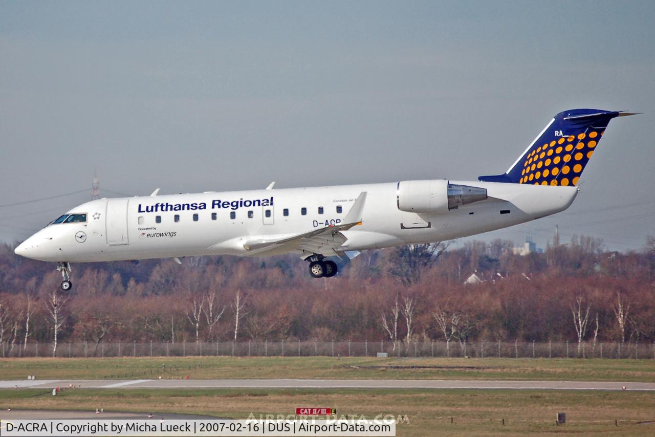 D-ACRA, Canadair CRJ-200ER (CL-600-2B19) C/N 7567, Eurowings for Lufthansa Regional