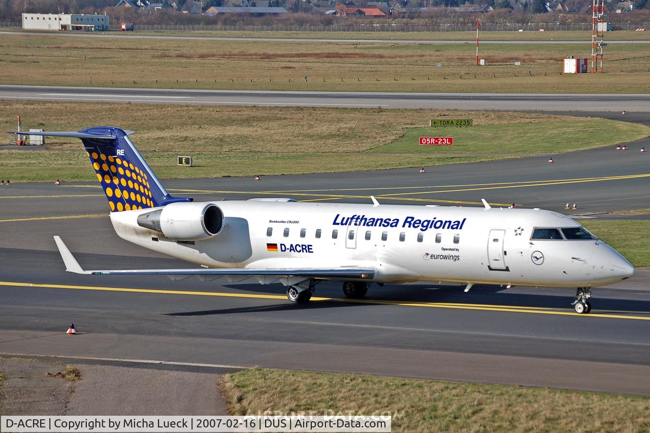 D-ACRE, 2002 Bombardier CRJ-200ER (CL-600-2B19) C/N 7607, Taxiing to the runway