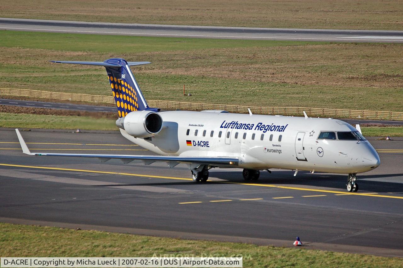 D-ACRE, 2002 Bombardier CRJ-200ER (CL-600-2B19) C/N 7607, Eurowings for Lufthansa Regional