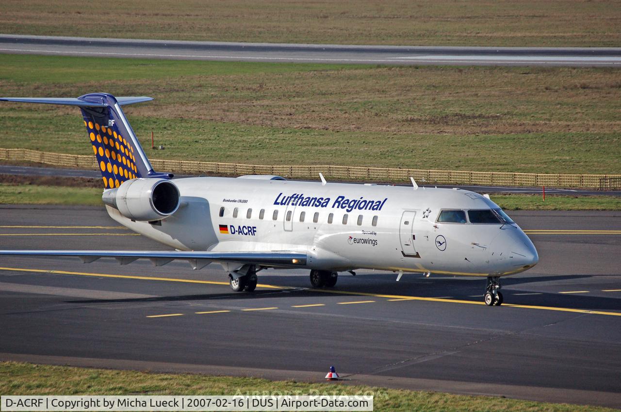 D-ACRF, 2002 Bombardier CRJ-200ER (CL-600-2B19) C/N 7619, Eurowings for Lufthansa Regional