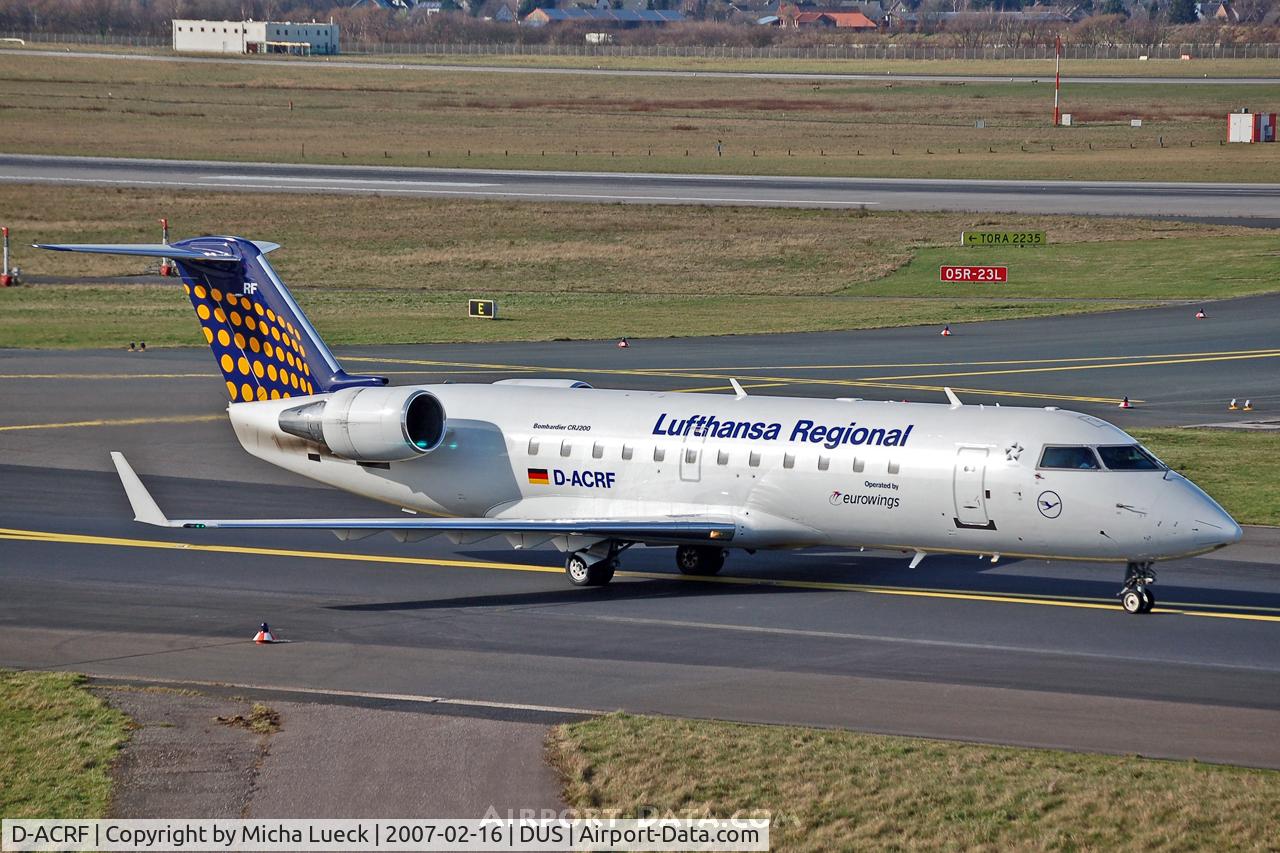 D-ACRF, 2002 Bombardier CRJ-200ER (CL-600-2B19) C/N 7619, Eurowings for Lufthansa Regional