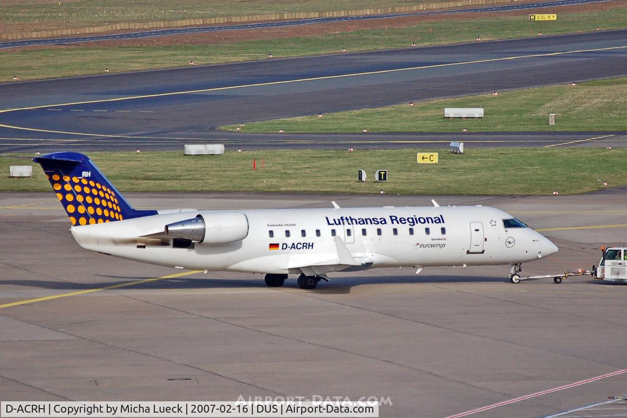 D-ACRH, 2002 Canadair CRJ-200LR (CL-600-2B19) C/N 7738, Push-back