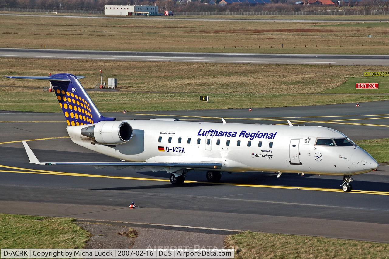 D-ACRK, 2004 Bombardier CRJ-200ER (CL-600-2B19) C/N 7901, Taxiing to the runway