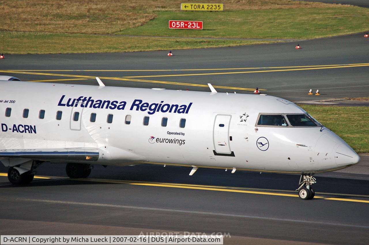D-ACRN, 2001 Canadair CRJ-200LR (CL-600-2B19) C/N 7486, Eurowings for Lufthansa Regional