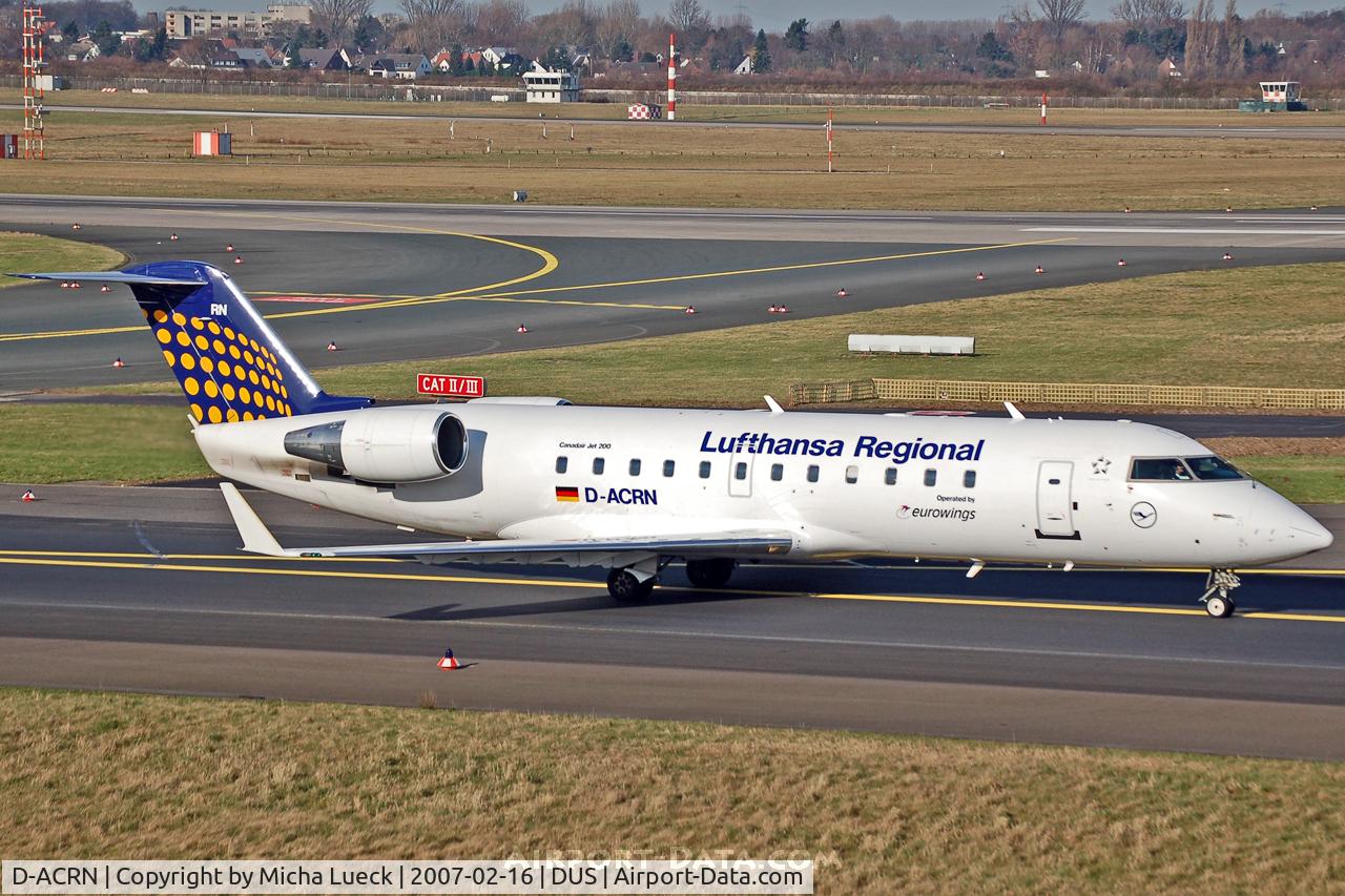D-ACRN, 2001 Canadair CRJ-200LR (CL-600-2B19) C/N 7486, Taxiing to the runway