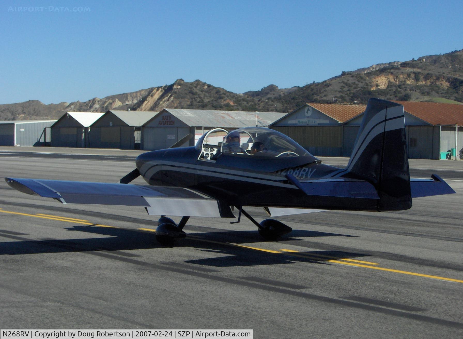 N268RV, Vans RV-8A C/N 81313, 2001 Mitchell VAN's RV-8A, taxi to Rwy 22