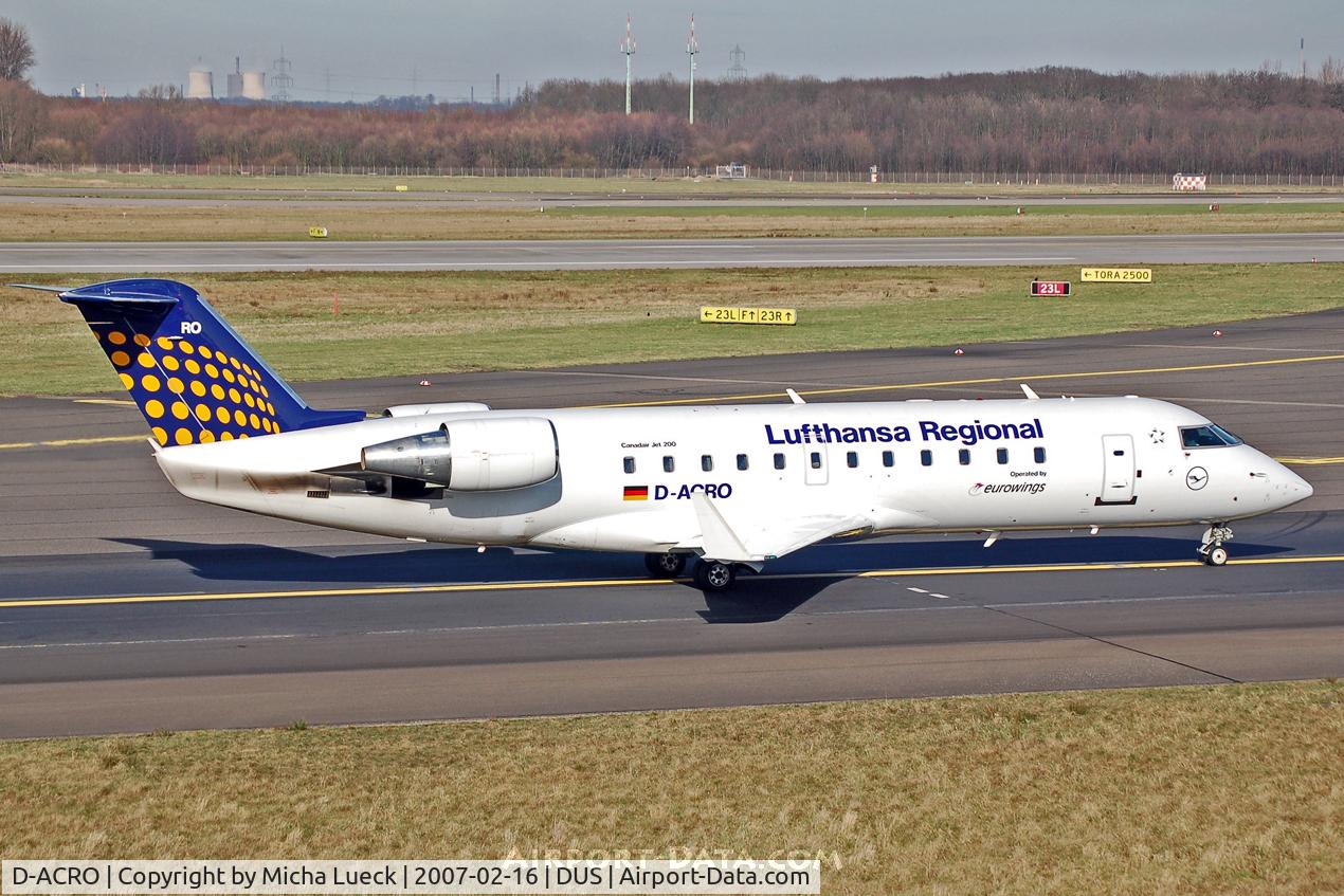 D-ACRO, 2001 Canadair CRJ-200LR (CL-600-2B19) C/N 7494, Taxiing to the runway